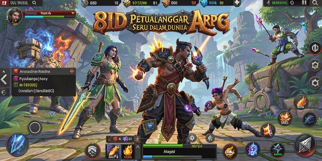 Gameplay seru dan mendebarkan di dunia fantasi 8ID.