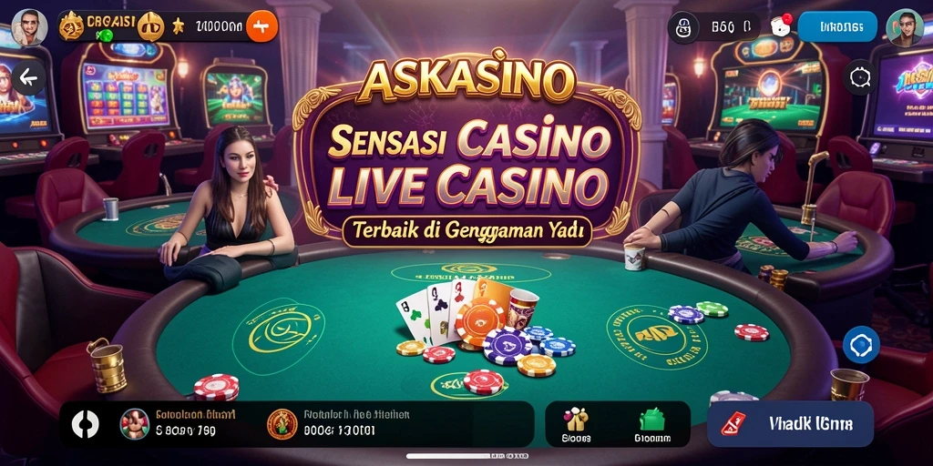 Tampilan gameplay Live Casino yang mengesankan dan nyata.