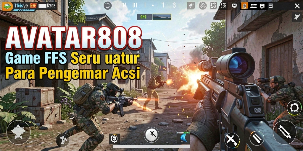 Tangkapan layar gameplay seru dari AVATAR808 menunjukkan aksi intens.