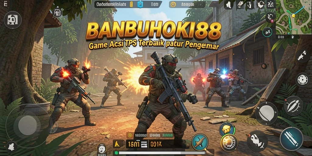 Tangkapan layar BANBUHOKI88 menampilkan aksi intens di gameplay TPS.