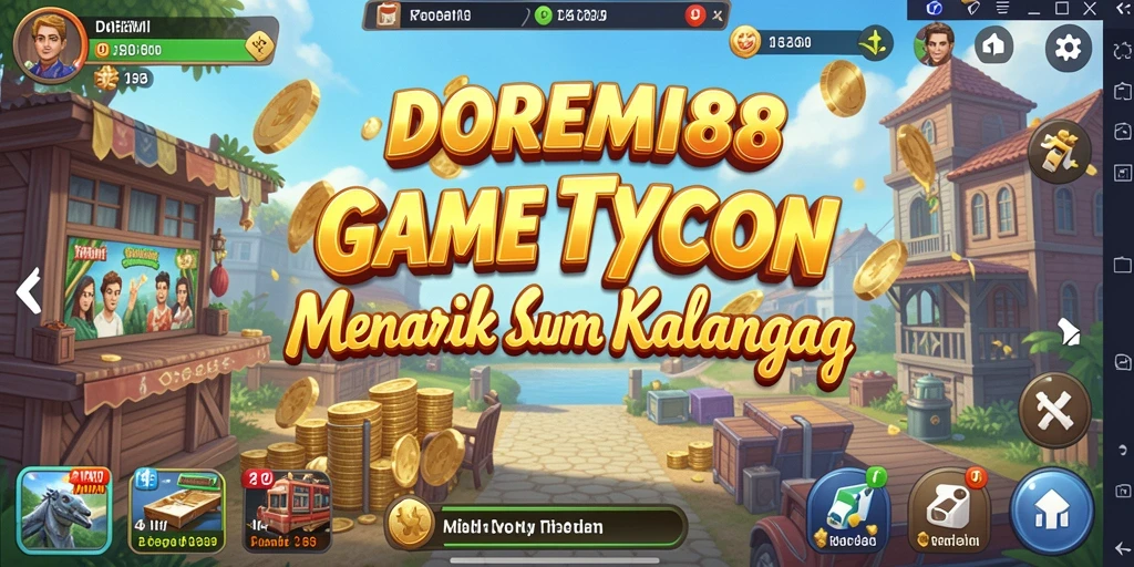 Tampilan gameplay menarik dari DOREMI88 saat mengelola studio musik.