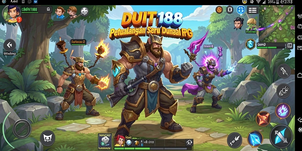 Tampilan gameplay seru dengan karakter dan lingkungan RPG yang kaya.