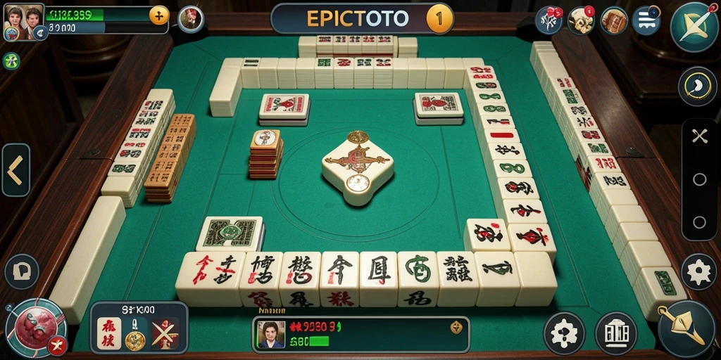 Tampilan screenshot gameplay EPICTOTO menampilkan tantangan Mahjong yang seru.