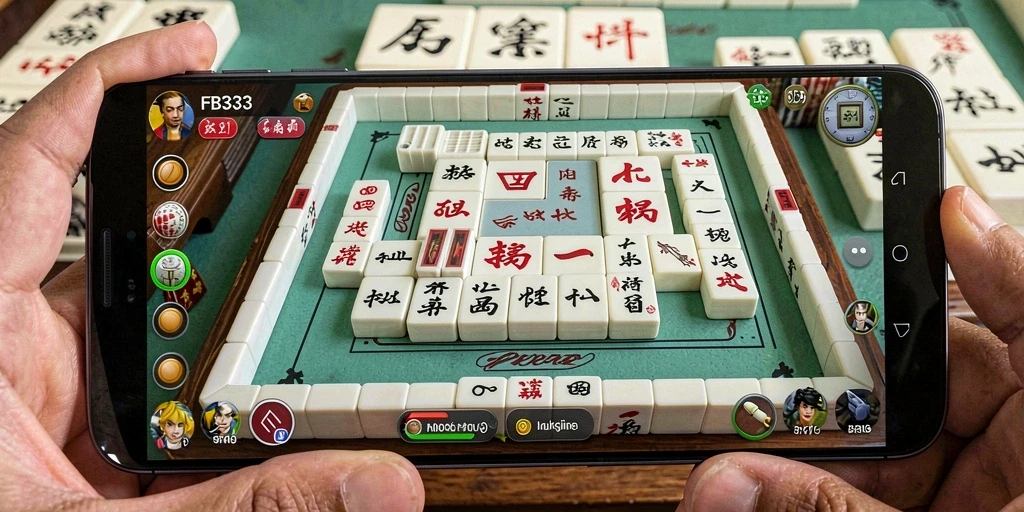 Screenshot gameplay FB333 menampilkan serunya permainan Mahjong.
