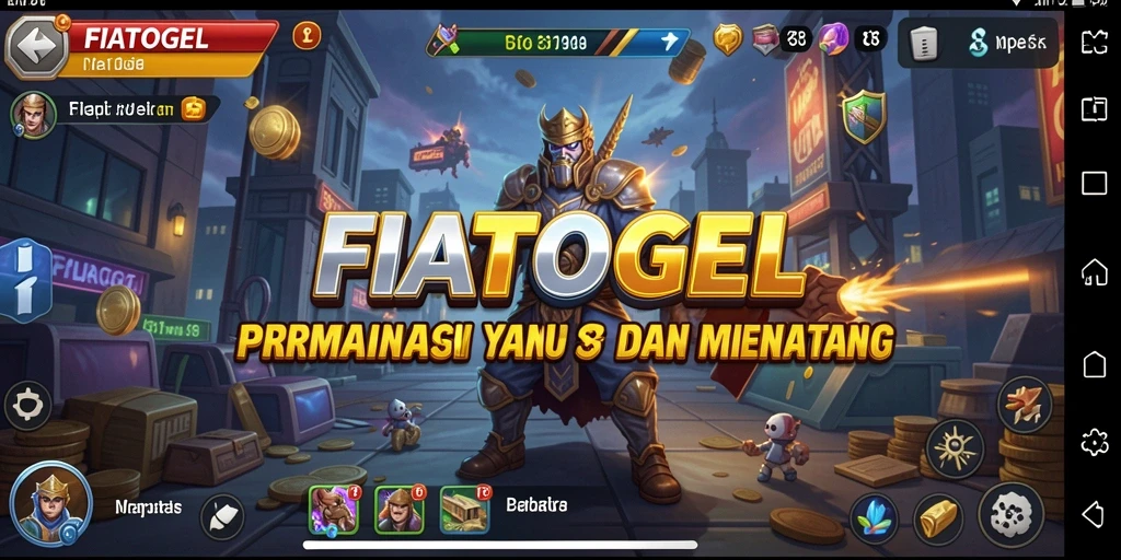 Tampilan seru gameplay FIATOGEL dengan aksi pertempuran yang mendebarkan.