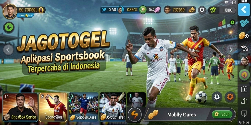 Screenshot dari gameplay menarik aplikasi JAGOTOGEL yang menampilkan taruhan olahraga.