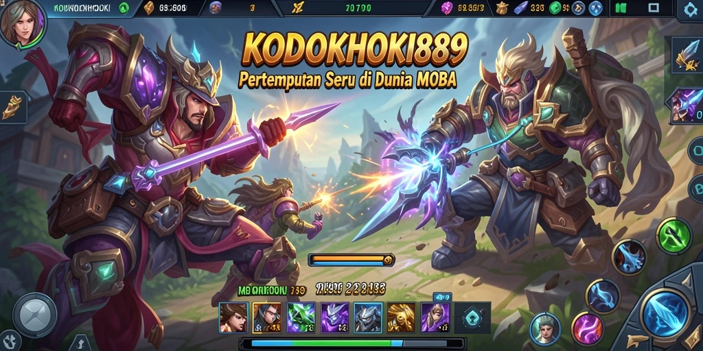 Tampilan keseruan gameplay KODOKHOKI889 di arena pertempuran.