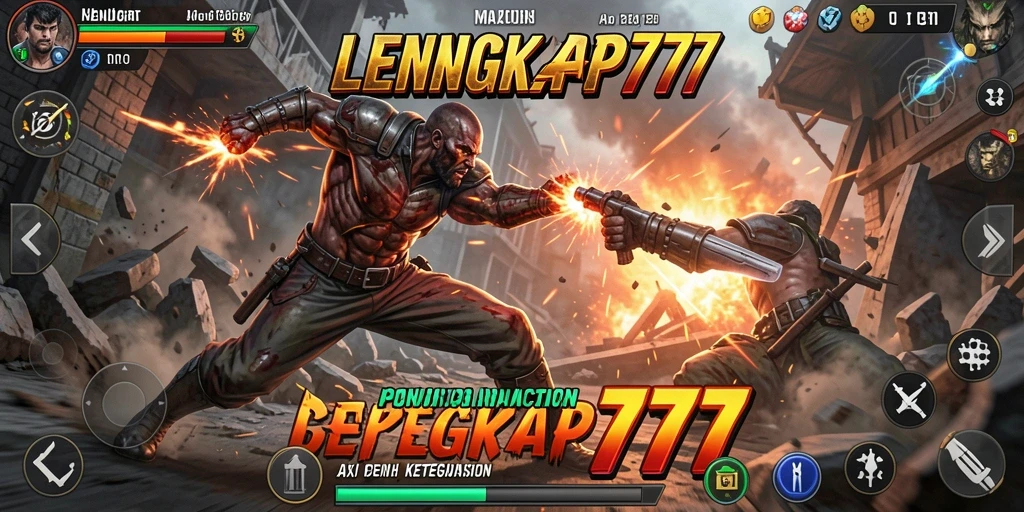 Screenshot gameplay LENGKAP777 menampilkan aksi seru dan pertarungan epik.