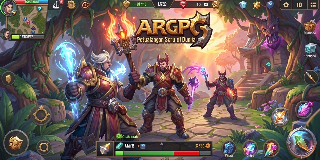 Tampilan gameplay menarik dari LI789 di dunia ARPG.