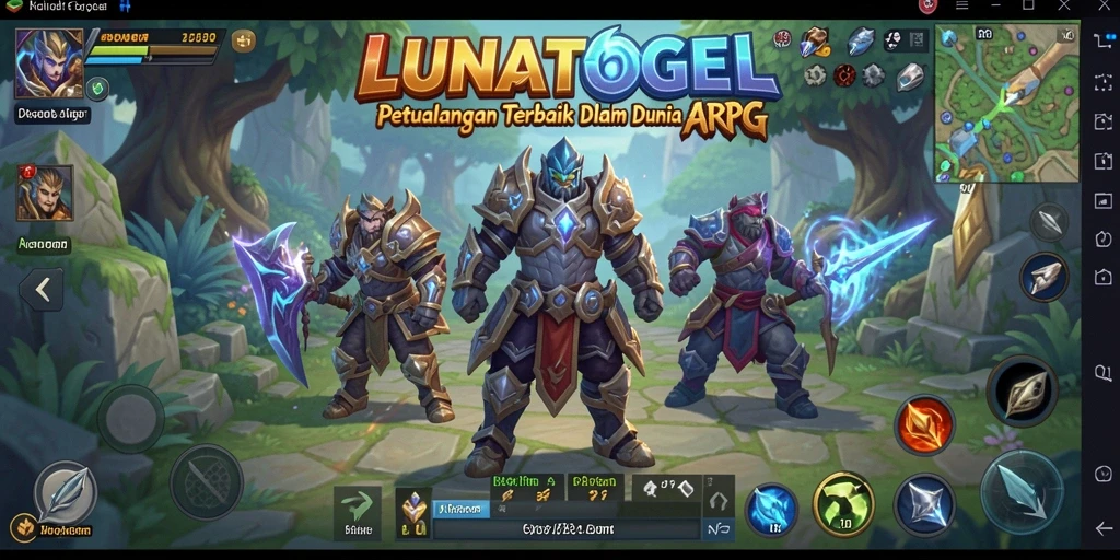 Screenshot gameplay LUNATOGEL menampilkan aksi pertarungan yang mendebarkan.
