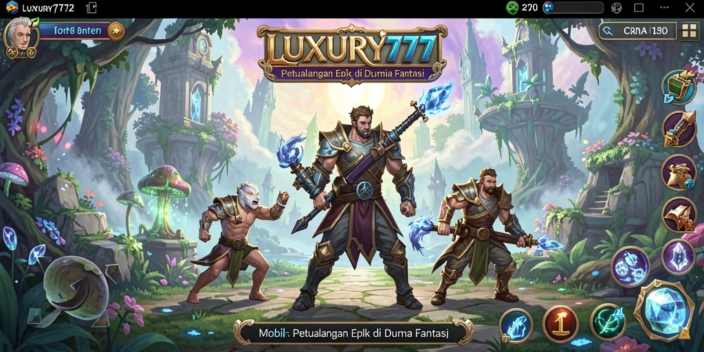 Tampilan gameplay mendebarkan dari LUXURY777 dengan pertarungan seru.