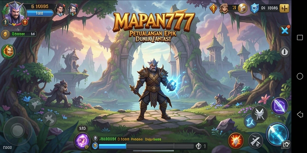Tampilan epic dari gameplay RPG di MAPAN777.