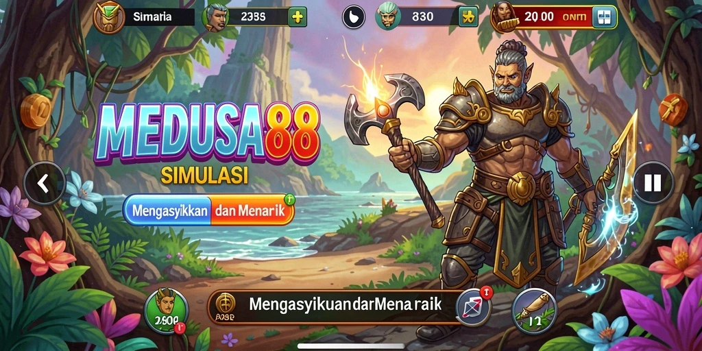 Tampilan menakjubkan dari gameplay <strong>MEDUSA88</strong> yang menandakan simulasi yang realistis.