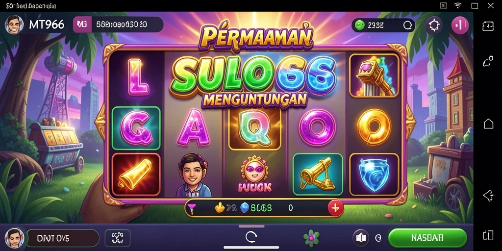 Screenshot gameplay yang menunjukkan keseruan bermain slot MT966.