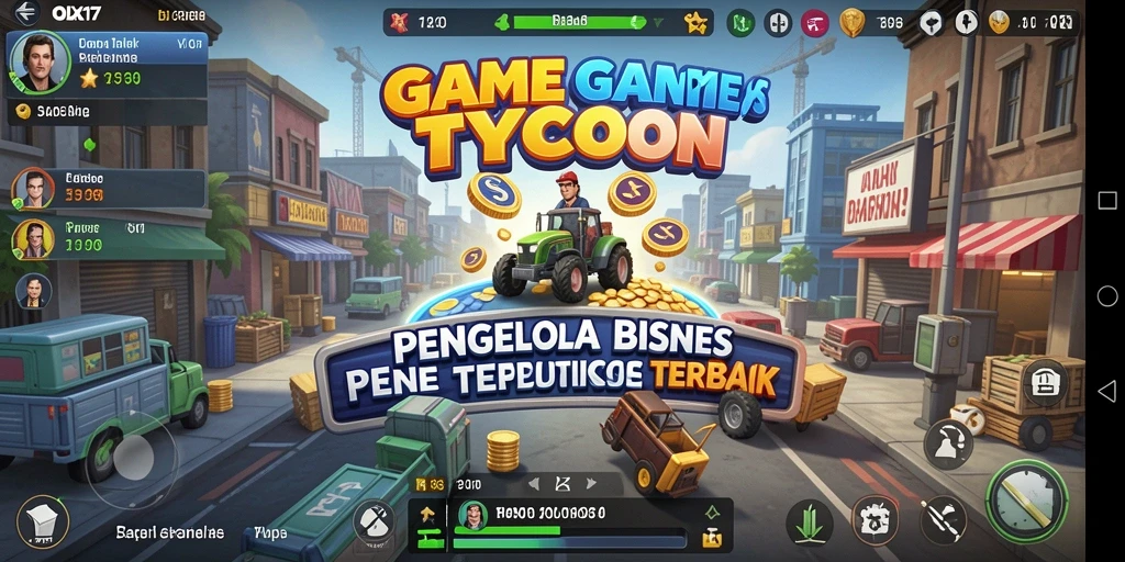 Screenshot utama OLX17 menampilkan serunya gameplay Tycoon.