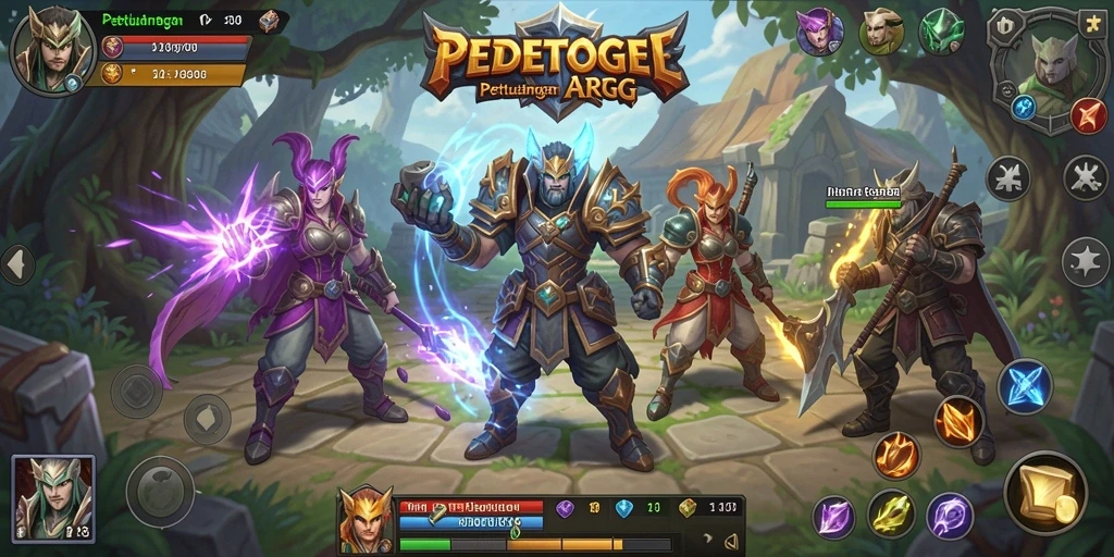 Screenshot gameplay PEDETOGEL menampilkan aksi petualangan seru di dunia ARPG.