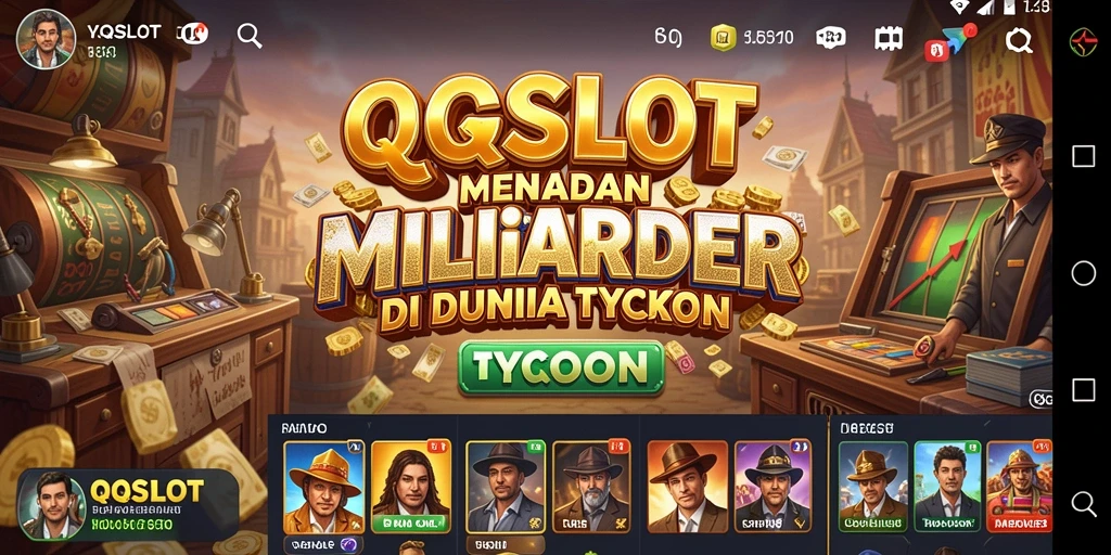 Screenshot QQSLOT menampilkan mesin slot yang menarik dan ilusi kasino megah.