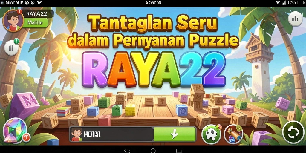 Tampilan gameplay RAYA22 dengan puzzle menarik yang memicu adrenalin.