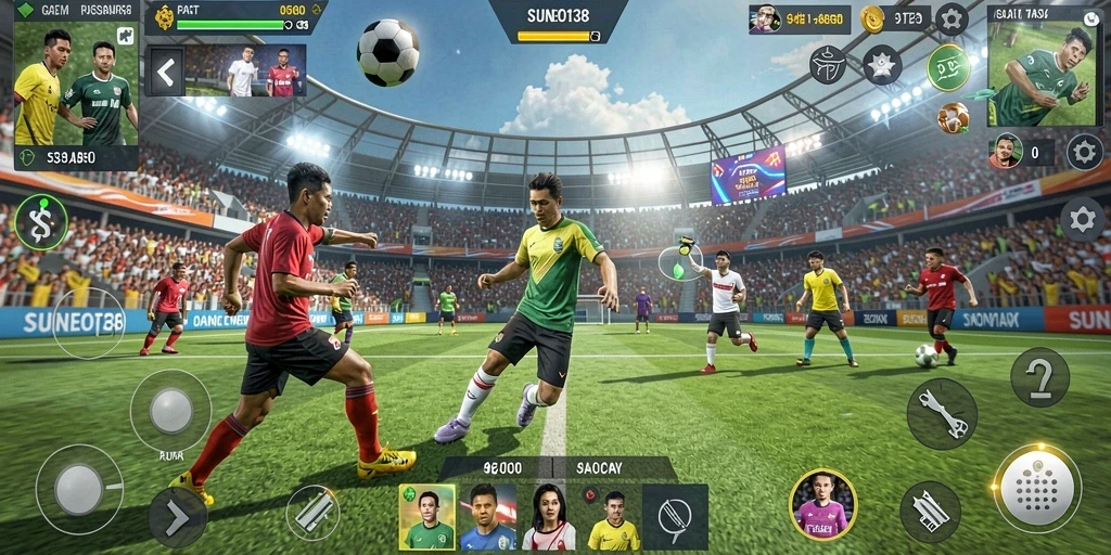 Tampilan gameplay seru dan kompetitif di SUNEO138.