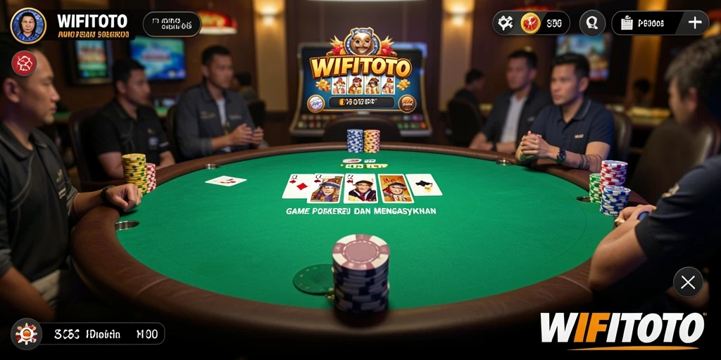 Tampilan screenshot gameplay WIFITOTO dengan suasana Poker yang menggembirakan.