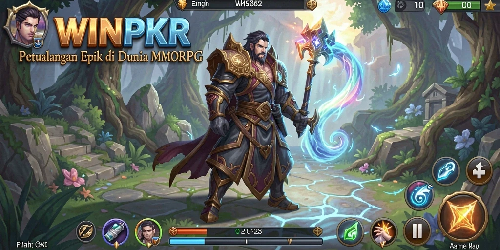 Screenshot gameplay WINPKR yang memukau dalam dunia MMORPG.